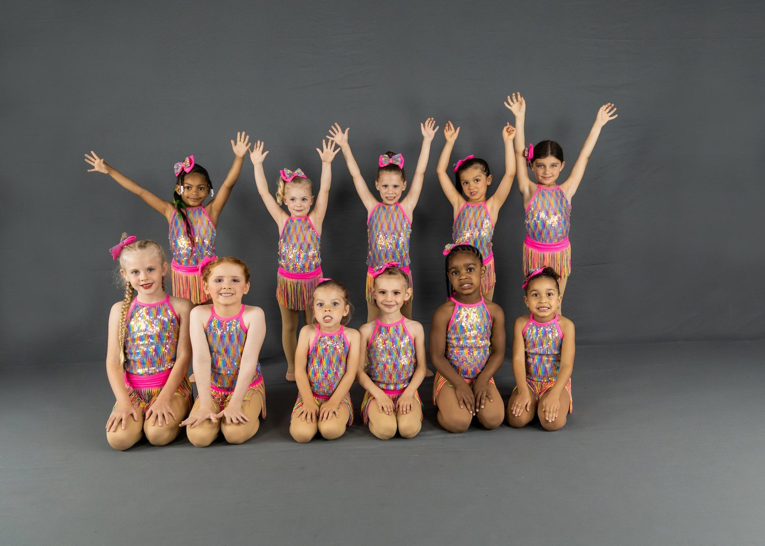 Young Rising Stars dancers posing together