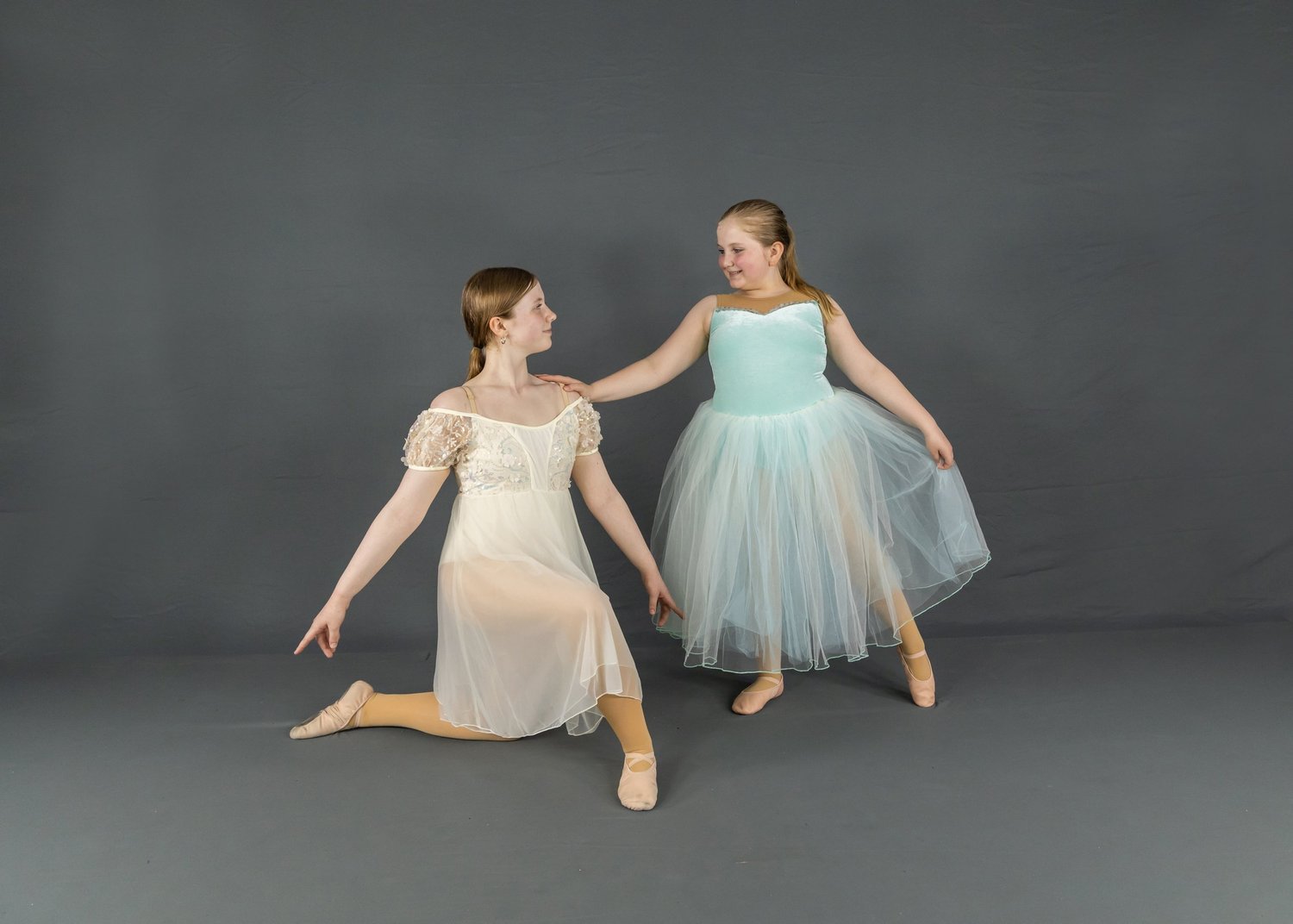 Two Rising Stars ballet dancers in costume